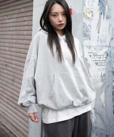 WEGO 【ユニセックス着用ITEM】バルーンクロップドプルパーカー