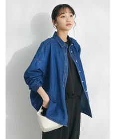 CRAFT STANDARD BOUTIQUE デニムパール釦サークルブラウス