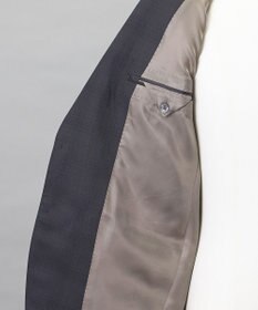 GOTAIRIKU 横に伸びる【TasmaniaWool/タマニアウール】ストレッチ スーツ_グレー格子柄