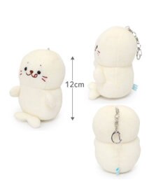 Mother garden しろたん ついてきちゃう ぬいぐるみ キーホルダー 《ぺろりついたん》