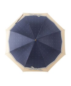 MOONBAT 【耐風】LANVIN en Bleu 長傘 サテンプリントリボン