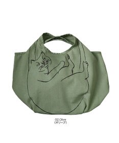 ROOTOTE 2673【ミニサイズ エコバッグ：ネコ柄】/ NA.ルーショッパーミニ.マルシェ-B