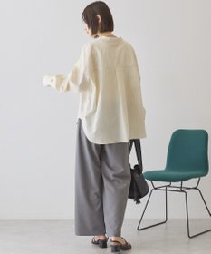 AMERICAN HOLIC 【イージーケア】ストライプVネックシャツ