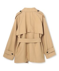 BEIGE， VESZELYITE / ラップショートトレンチコート