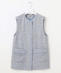 自由区 【カタログ掲載・セットアップ対応】ライトミックスツイード ジレ