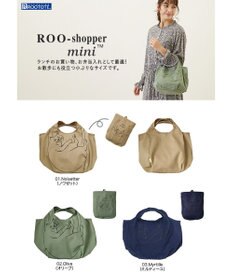 ROOTOTE 2673【ミニサイズ エコバッグ：ネコ柄】/ NA.ルーショッパーミニ.マルシェ-B
