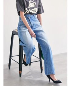 AMERICAN HOLIC アシンメトリーデニムワイドパンツ