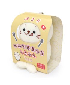 Mother garden しろたん ついてきちゃう ぬいぐるみ キーホルダー 《ぺろりついたん》