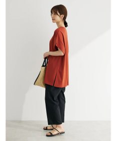 Green Parks 綿麻混イージーテーパードパンツ