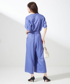 ANY SIS L 【接触冷感・UVカット・速乾】スムージーポリエステルタックフレア パンツ