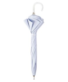 MOONBAT 【雑誌掲載 美人百花6月号】ランバン オン ブルー 晴雨兼用日傘 長傘 フレアフリル＆チャーム 遮光 遮熱 UV