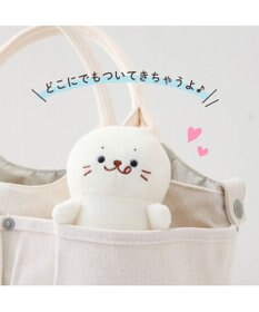 Mother garden しろたん ついてきちゃう ぬいぐるみ キーホルダー 《ぺろりついたん》