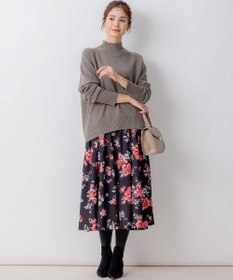 組曲 ローズシックプリント スカート