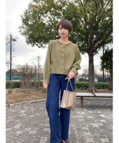 Green Parks クルーネックカーディガン