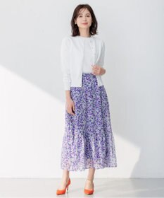 組曲 【8色展開・アンサンブル対応】ブーケカラーカーディガン