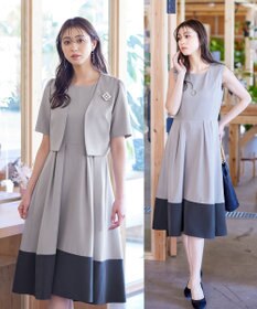 Tiaclasse L 【洗える】ボレロ＆ワンピースセット