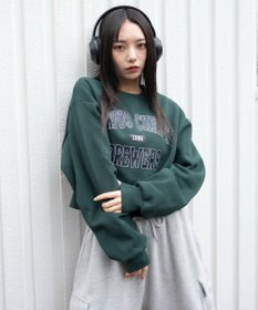 WEGO 【暖かい/裏起毛】裏起毛グラフィックスウェット