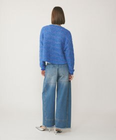 GRACE CONTINENTAL ツイードニットzipカーディガン