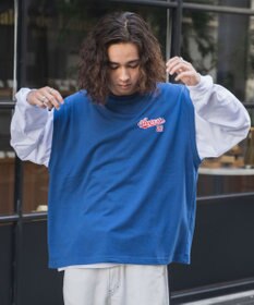 WEGO アンサンブルスウェットベストロンT