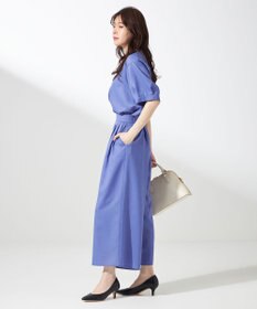 ANY SIS L 【接触冷感・UVカット・速乾】スムージーポリエステルタックフレア パンツ