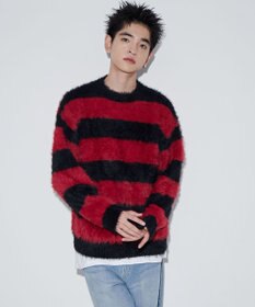 WEGO 【ユニセックスITEM着用】フェザーボーダープルオーバー