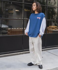 WEGO アンサンブルスウェットベストロンT