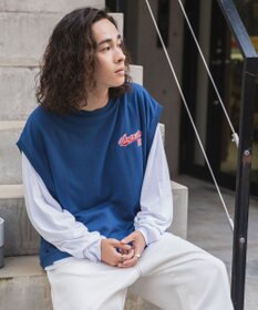 WEGO アンサンブルスウェットベストロンT