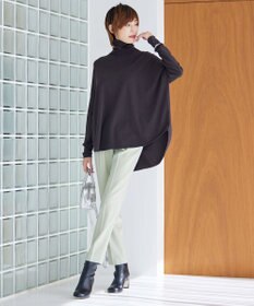 ICB 【洗える】ウール2WAYストレッチ テーパードパンツ