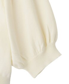 Maison de FLEUR ローズニット半袖カーディガン