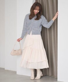 Feroux 【洗える】ランダムティアードスカート