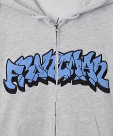 WEGO 【ユニセックス着用ITEM】ワッペンロゴZIPパーカー