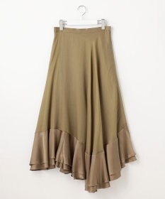 23区 【エステータ】ドレープサテン フレアスカート