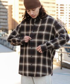 WEGO オンブレチェックシャツ