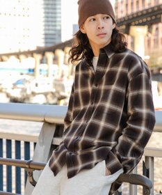 WEGO オンブレチェックシャツ