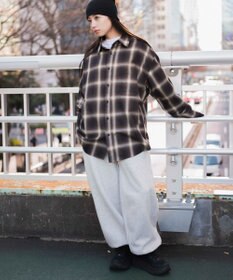 WEGO オンブレチェックシャツ