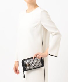 UNBILLION perche 牛革ハラコタイプ×ゴートモバイルウォレットショルダー