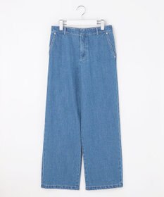 J.PRESS LADIES コットンリネン 7oz デニム セミワイド パンツ