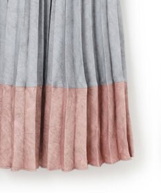 J.PRESS YORK STREET 【WOMEN】カラーブロック ロングプリーツスカート