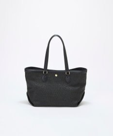 TOPKAPI 【Breath TOPKAPI】サングラスホルダー付き レザーコンビ カゴバッグ L