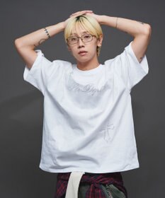 WEGO 【ユニセックス着用ITEM】ラインストーングラフィックT（SS）