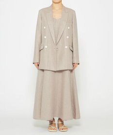 uncrave ヘリンボーン リネン ワンピース（uncrave WHITE）