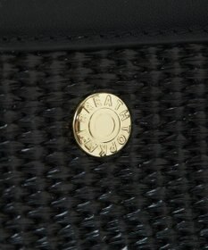 TOPKAPI 【Breath TOPKAPI】サングラスホルダー付き レザーコンビ カゴバッグ L