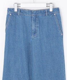 J.PRESS LADIES コットンリネン 7oz デニム セミワイド パンツ