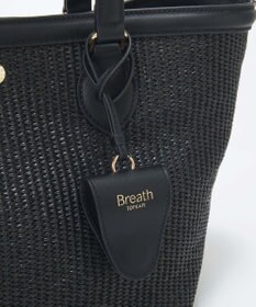 TOPKAPI 【Breath TOPKAPI】サングラスホルダー付き レザーコンビ カゴバッグ L