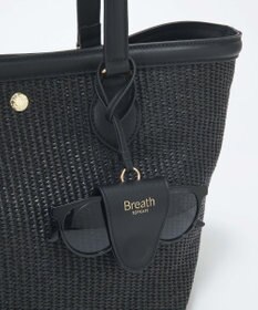 TOPKAPI 【Breath TOPKAPI】サングラスホルダー付き レザーコンビ カゴバッグ L