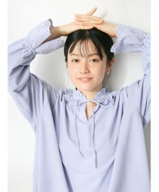 CRAFT STANDARD BOUTIQUE デシンフリル刺繍スリーブブラウス