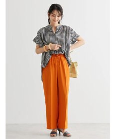 AMERICAN HOLIC フレンチスリーブバック切替シャツ