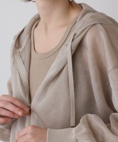 GRACE CONTINENTAL シアーニットパーカー