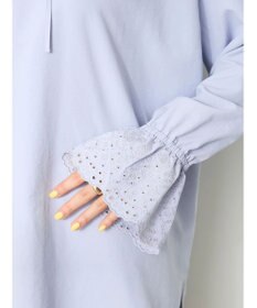 CRAFT STANDARD BOUTIQUE デシンフリル刺繍スリーブブラウス