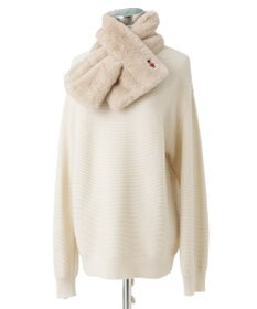 MOONBAT MACKINTOSH PHILOSOPHY バッキンガムベア付きフェイクファーマフラー